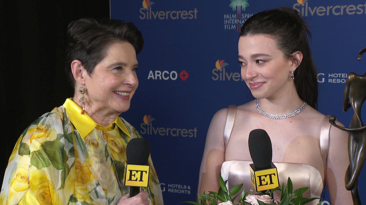 Watch Isabella Rossellini Fan Out Over Mikey Madison Backstage at the PSIFF (Exclusive)