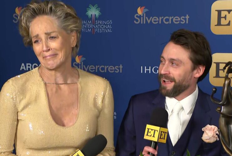 Sharon Stone and Kieran Culkin Can’t Stop Goofing Off Backstage at the PSIFF (Exclusive)