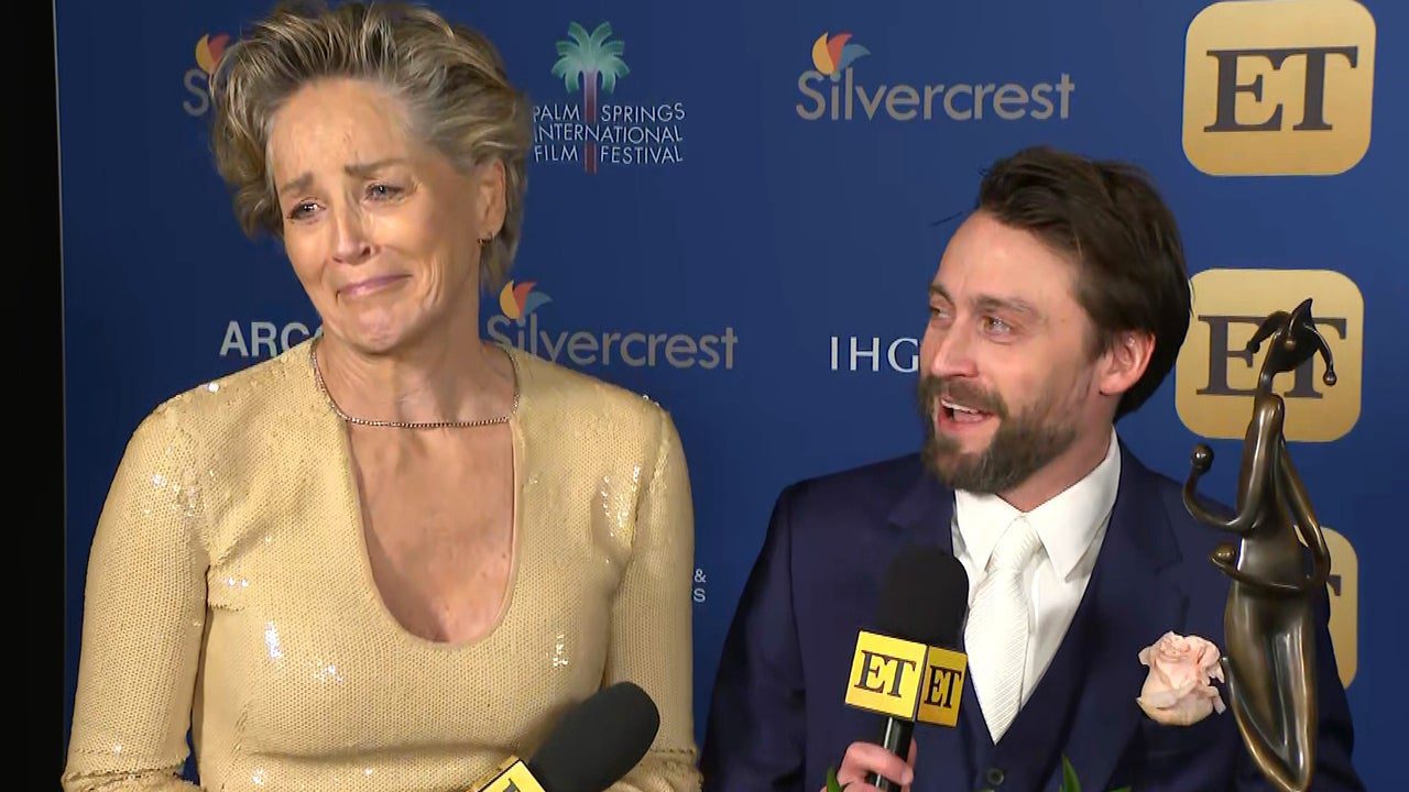 Sharon Stone and Kieran Culkin Can’t Stop Goofing Off Backstage at the PSIFF (Exclusive)