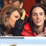 Taylor Swift Celebrates Chiefs’ Win With Caitlin Clark, Wearing K in Chanel