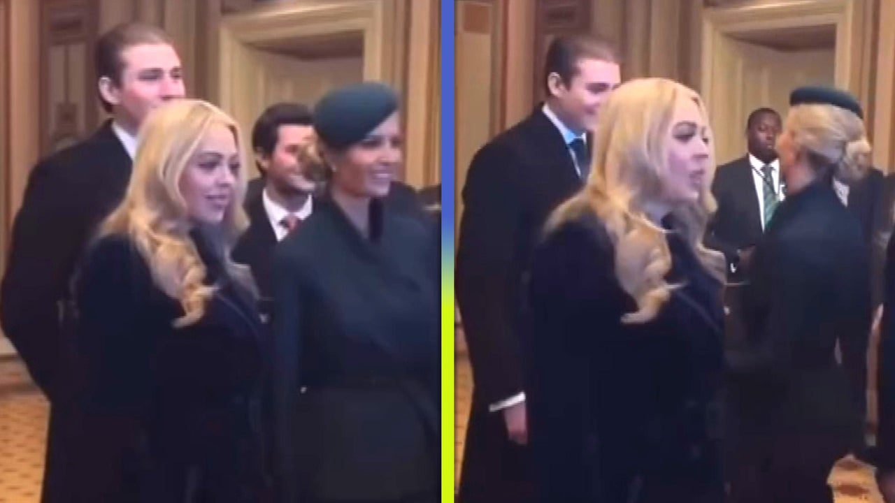 Barron Trump Photobombs Sisters Ivanka and Tiffany at Dad Donald’s Presidential Inauguration