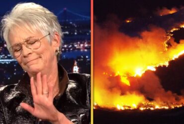 Jamie Lee Curtis Donating M to LA Fire Relief After Choking Up Over Tragedy During TV Appearance