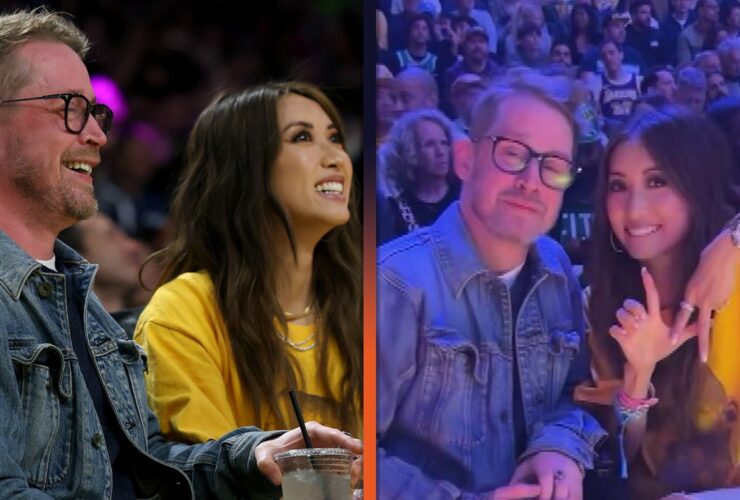 Macaulay Culkin and Brenda Song All Smiles During Lakers Game Date Night