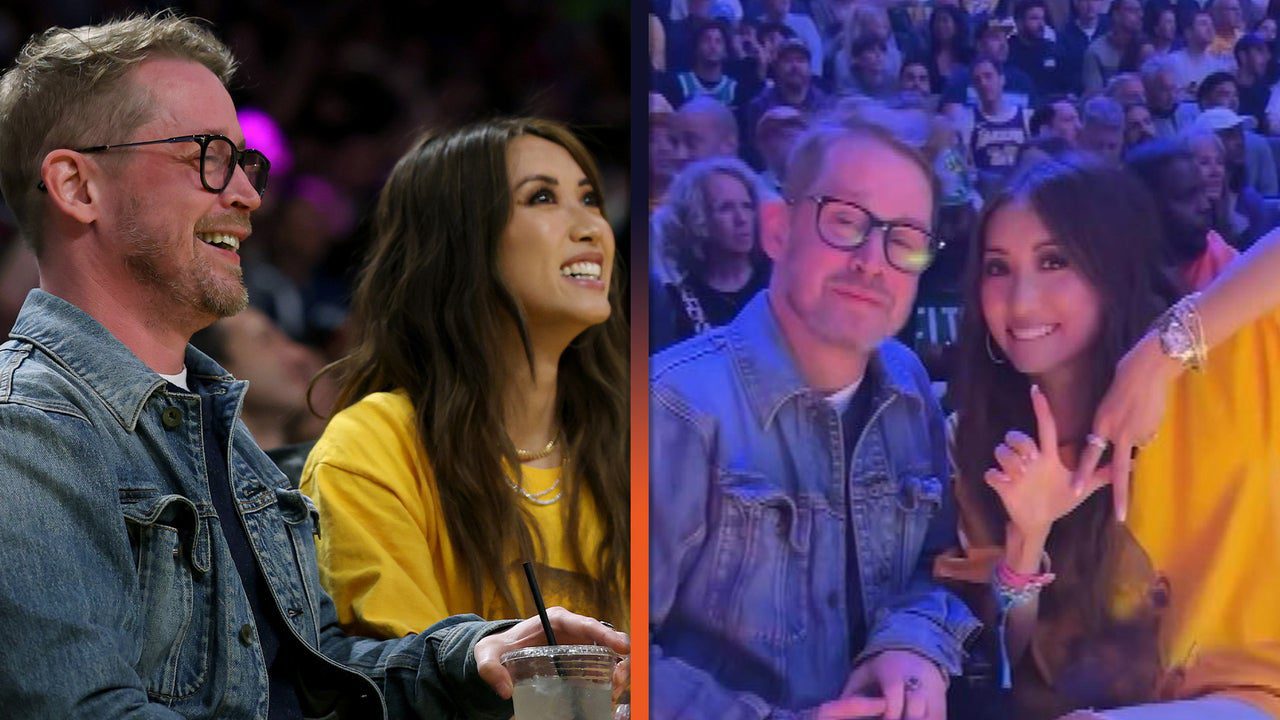 Macaulay Culkin and Brenda Song All Smiles During Lakers Game Date Night