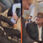 Theo Vonn Falls and Lands in Logan Paul’s Lap During Donald Trump’s Inauguration