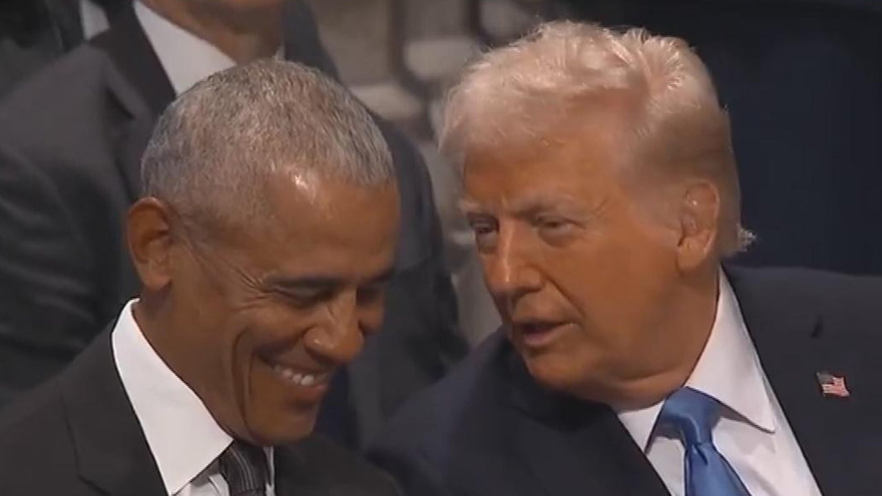 Donald Trump Makes Barack Obama Laugh Over ‘Matter of Importance’ at Jimmy Carter’s Funeral