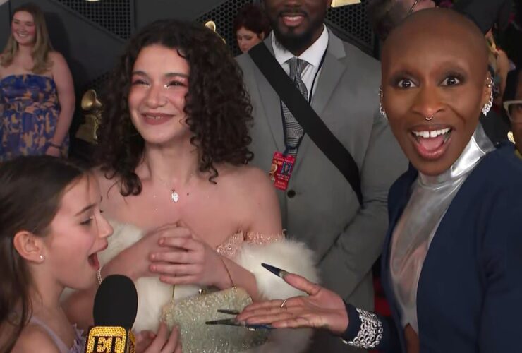 Watch Cynthia Erivo’s Emotional Fan Run-In on the 2025 GRAMMYs Carpet (Exclusive)