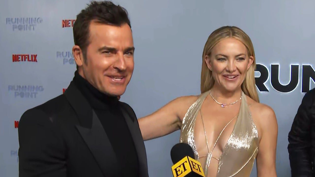 Kate Hudson Crashes Justin Theroux’s Interview at the ‘Running Point’ Premiere (Exclusive)