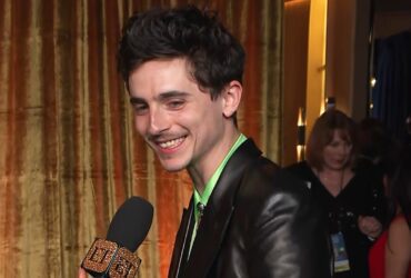 SAG Awards: Timothée Chalamet Reacts to Being Youngest-Ever Best Actor Winner (Exclusive)