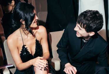 Timothée Chalamet and Kylie Jenner Rock Matching Rings at BAFTA Awards