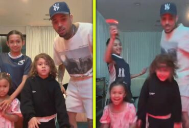 Chris Brown Skips GRAMMYs to Dance With His 3 Kids at Home!