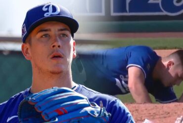 LA Dodgers Pitcher Bobby Miller Collapses After Baseball Hits His Face