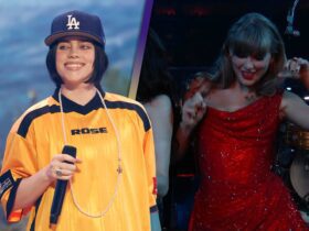 Billie Eilish Gets Taylor Swift and Margaret Qualley Dancing With GRAMMY Performance