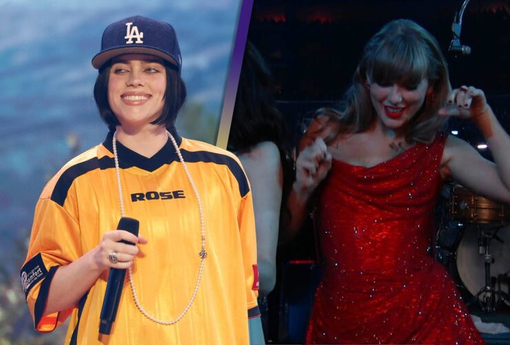 Billie Eilish Gets Taylor Swift and Margaret Qualley Dancing With GRAMMY Performance