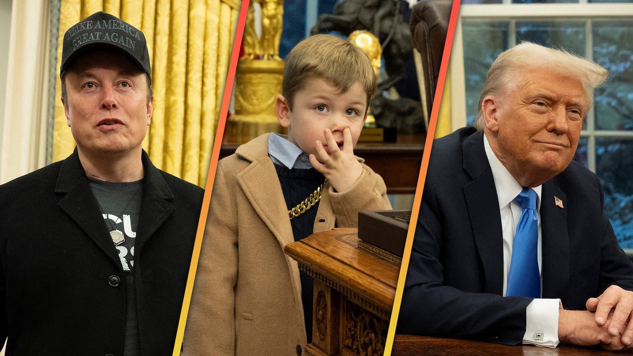 Donald Trump’s Oval Office Desk Temporarily Replaced After Elon Musk’s Son Picks Nose Next to It