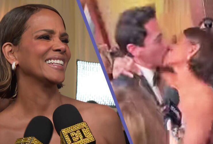 Halle Berry Has ‘Payback’ Moment With Adrien Brody on Oscars Red Carpet (Exclusive)