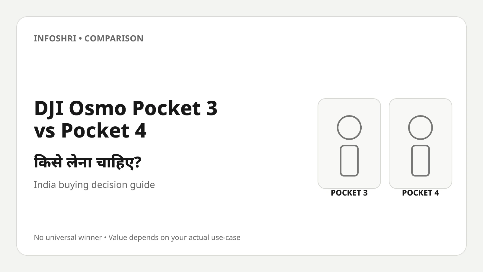 DJI Osmo Pocket 3 vs Pocket 4: किसे लेना चाहिए?
