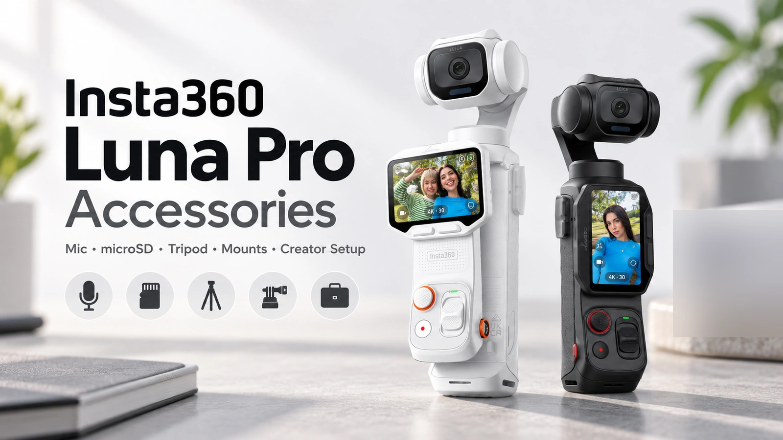 Insta360 Luna Pro Accessories Guide: Best Mic, microSD, Tripod, Mounts और Complete Creator Setup